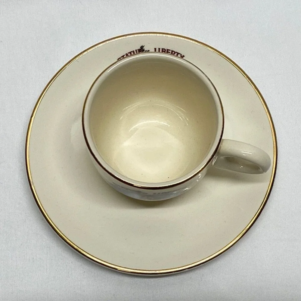 New York Statue Of Liberty‎ Tea Cup & Saucer 4 1/2